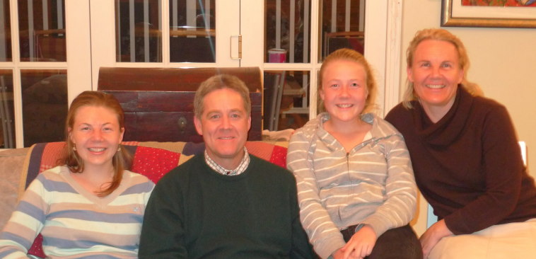 Photo: Mark, Ingrid and family