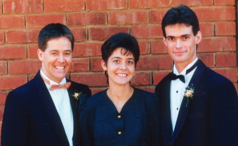 Photo: Mark, Linda and David, 1994