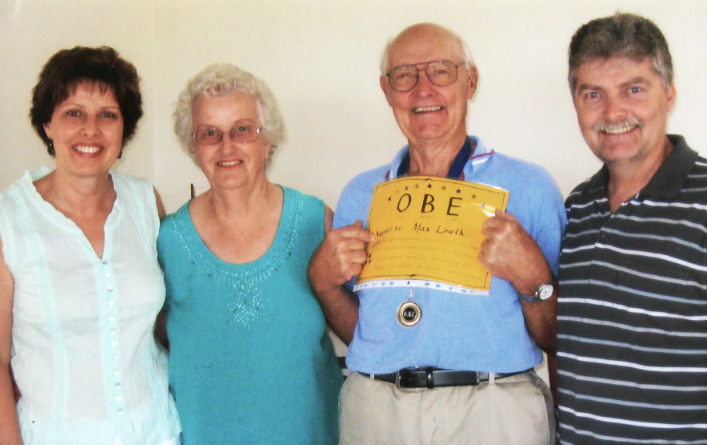 Max and family, 80th birthday