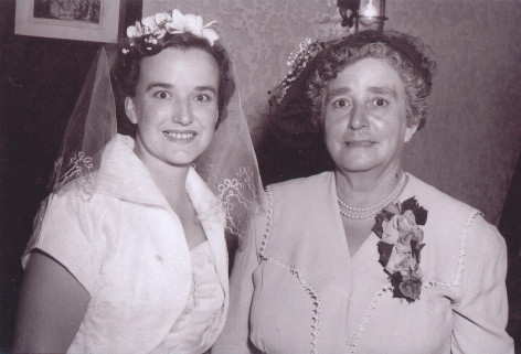 Pat and Lena at Pat's wedding