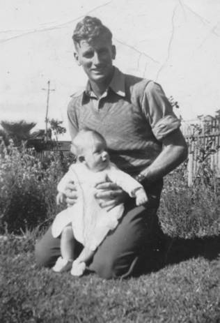 Photo: Bill holding baby Gordon