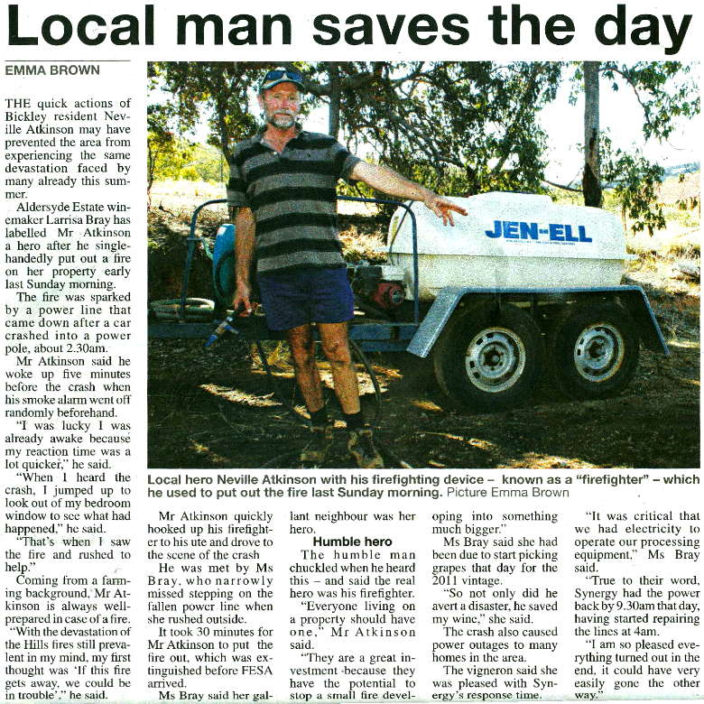 Newspaper article - Neville