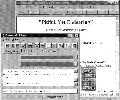 Screen picture EdMOO environment