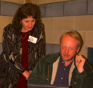 Marie Perrier and Rod Sims photo